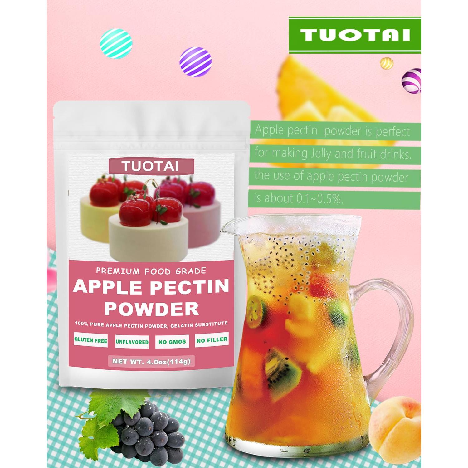Polvo de Pectina de Manzana TUOTAI 113.4g Espesante Natural