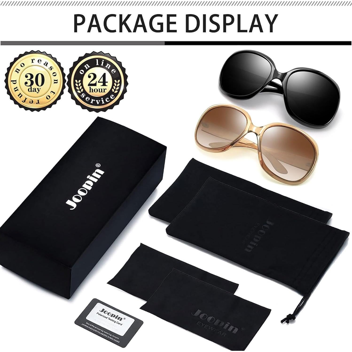 Gafas de sol grandes Joopin para mujeres, polarizadas UV400