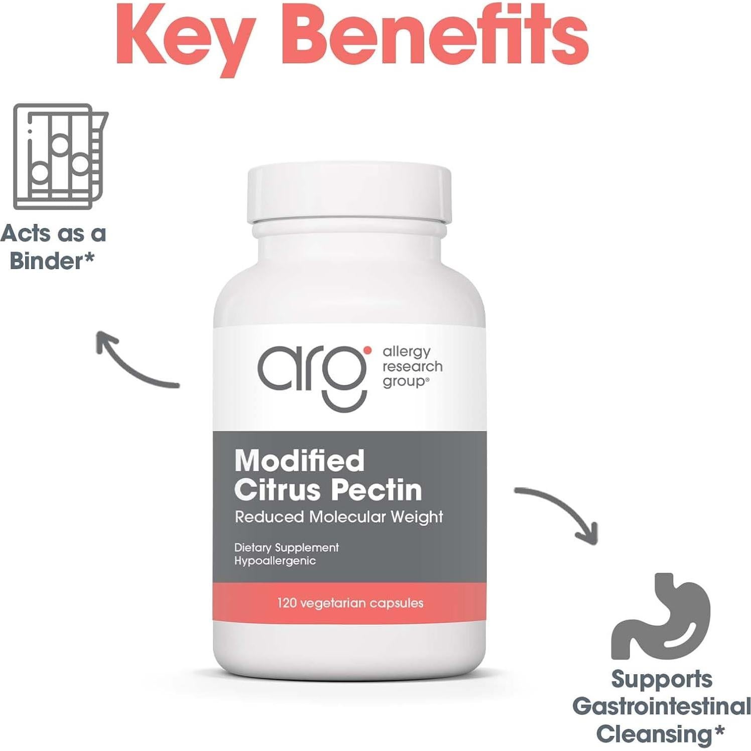 Pectina de Cítricos Modificada ARG - 120 Cápsulas Vegetarianas