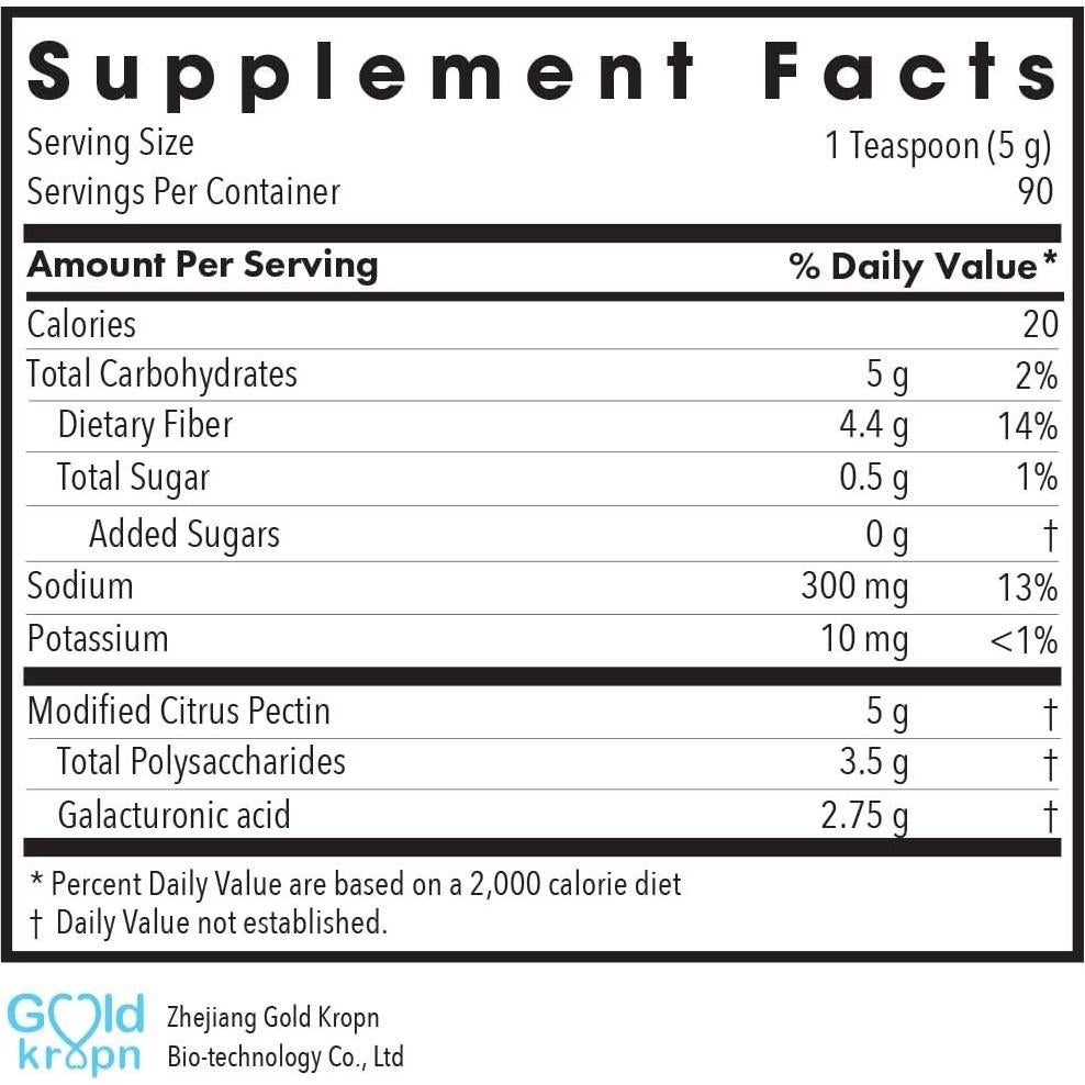Pectina de Cítricos Modificada 530 g - Suplemento Digestivo