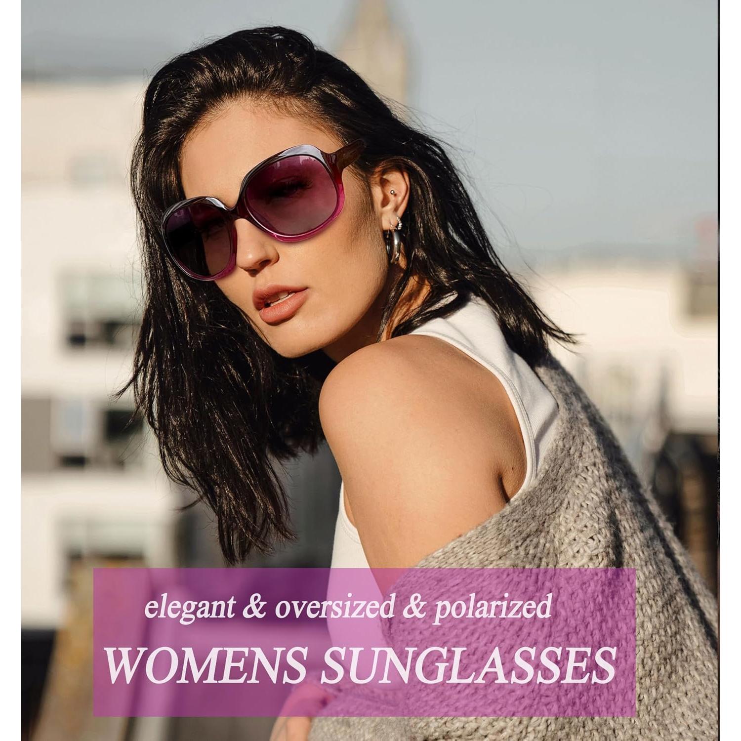 Gafas de sol grandes Joopin para mujeres, polarizadas UV400