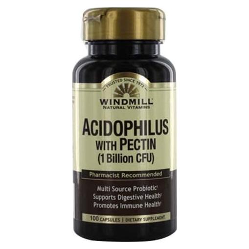 Cápsulas de Acidófilo con Pectina Windmill 100 Unidades
