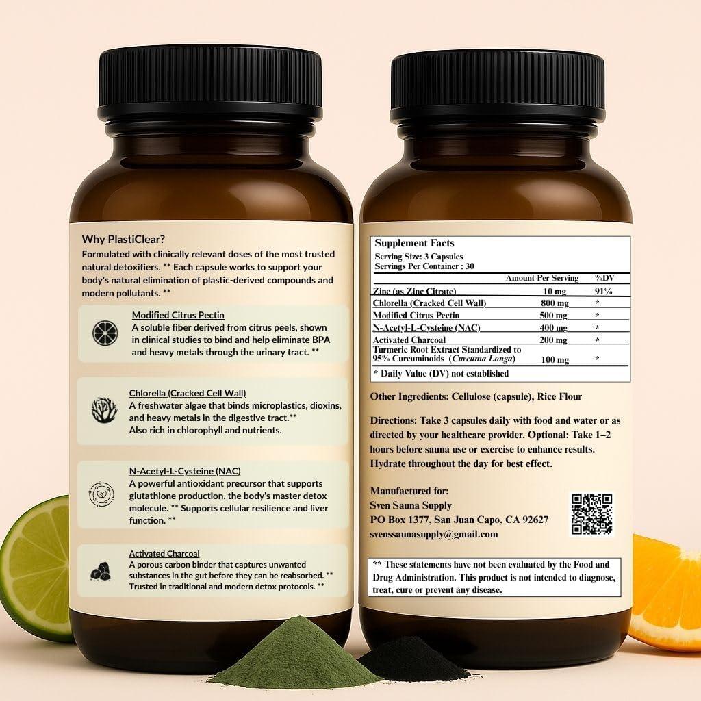 Suplemento Detox PlastiClear 230g - Microplásticos y Metales Pesados