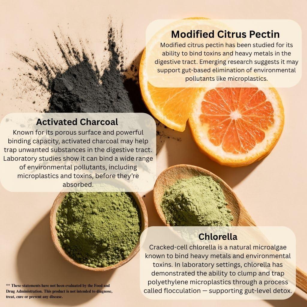 Suplemento Detox PlastiClear 230g - Microplásticos y Metales Pesados