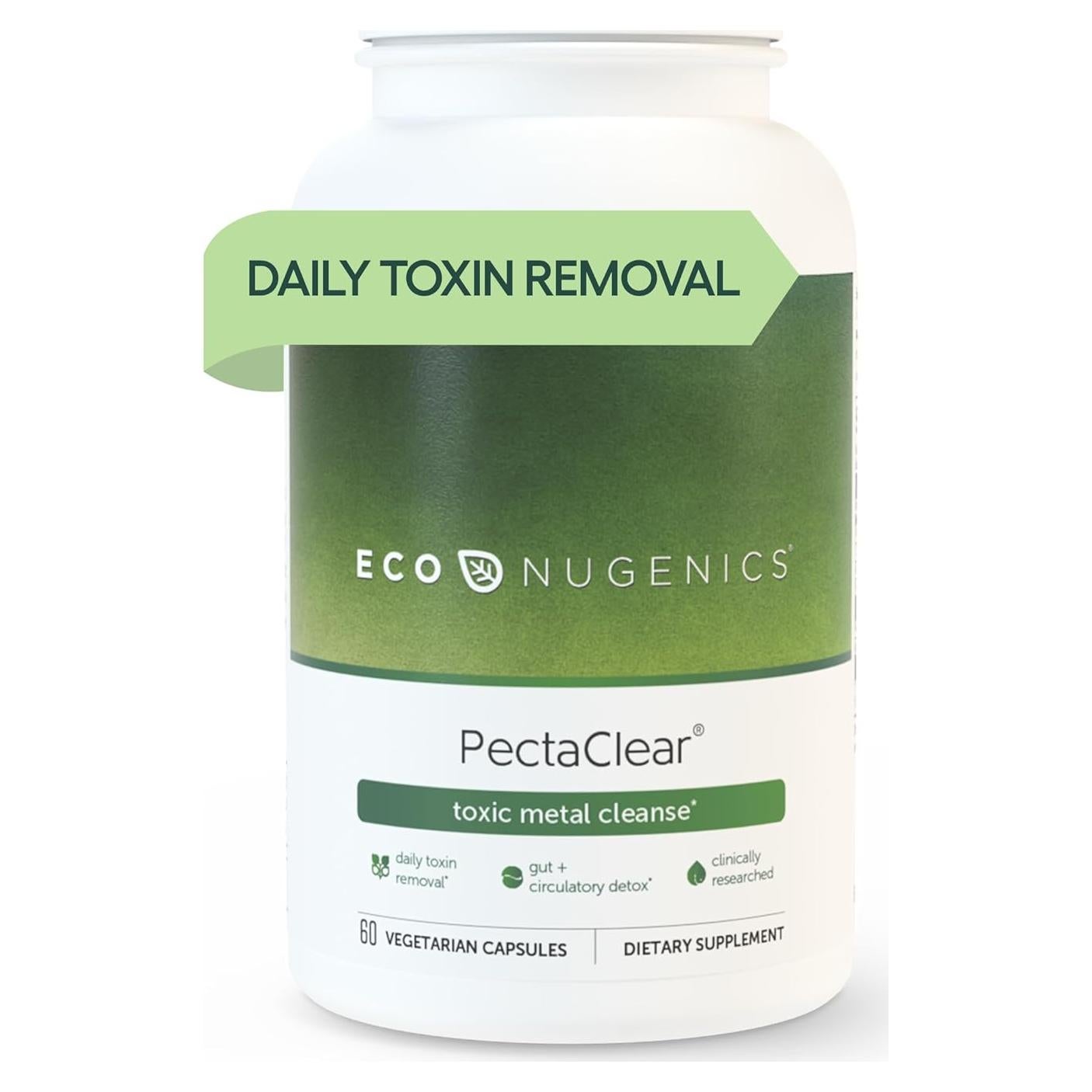 Suplemento Detox EcoNugenics PectaClear 60 Cápsulas - Elimina Tóxicos