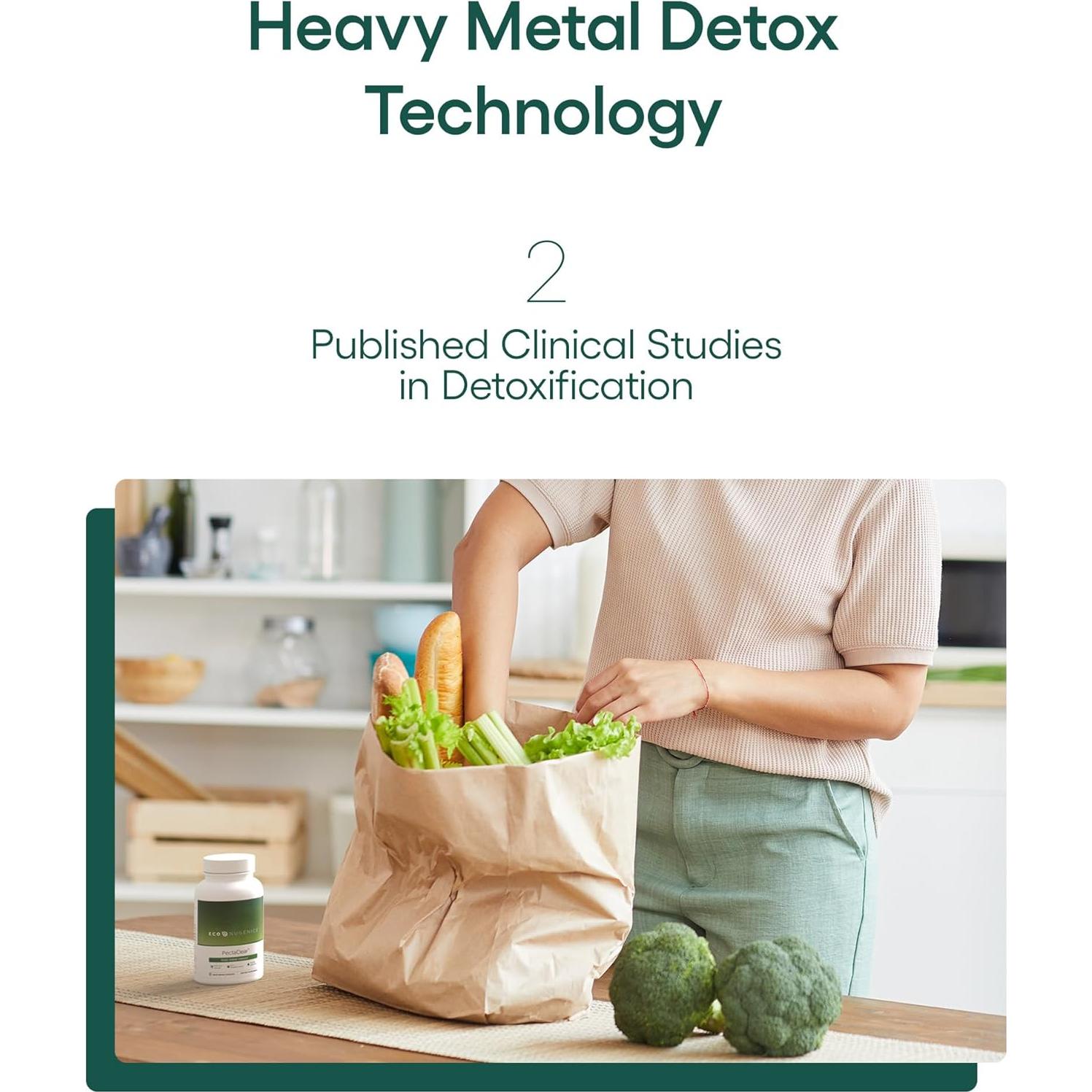 Suplemento Detox EcoNugenics PectaClear 60 Cápsulas - Elimina Tóxicos