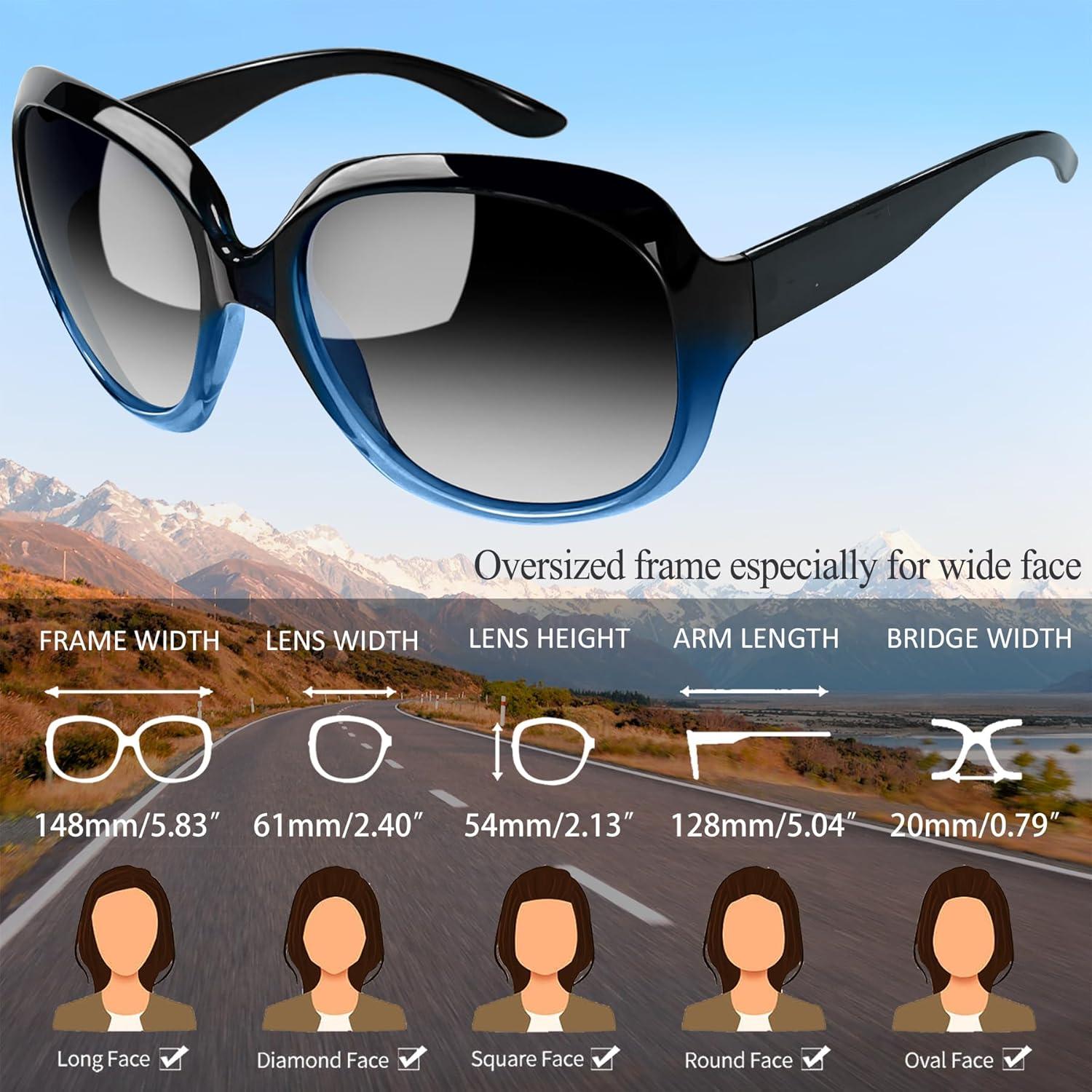 Gafas de sol Joopin grandes polarizadas UV400 para mujer