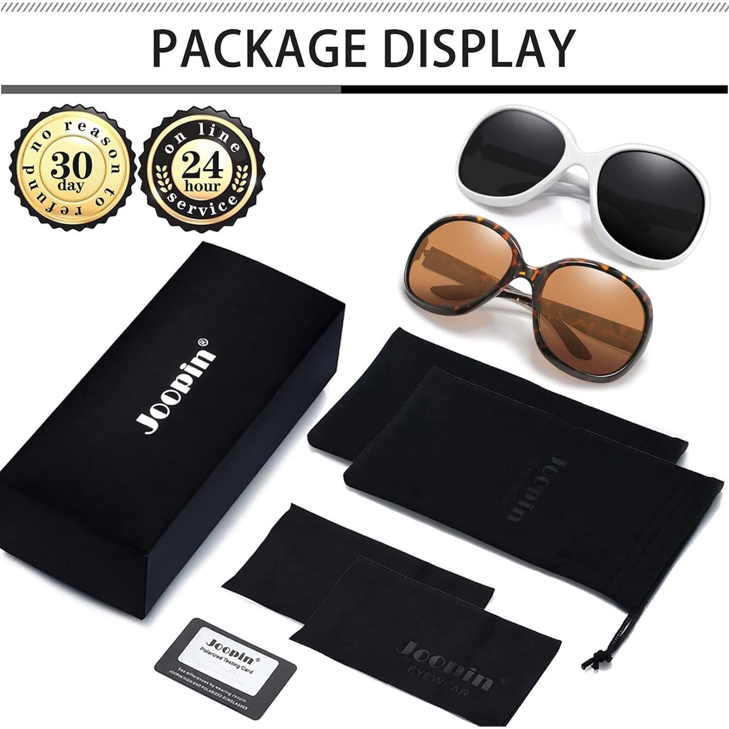 Gafas de sol grandes Joopin para mujer, polarizadas UV400