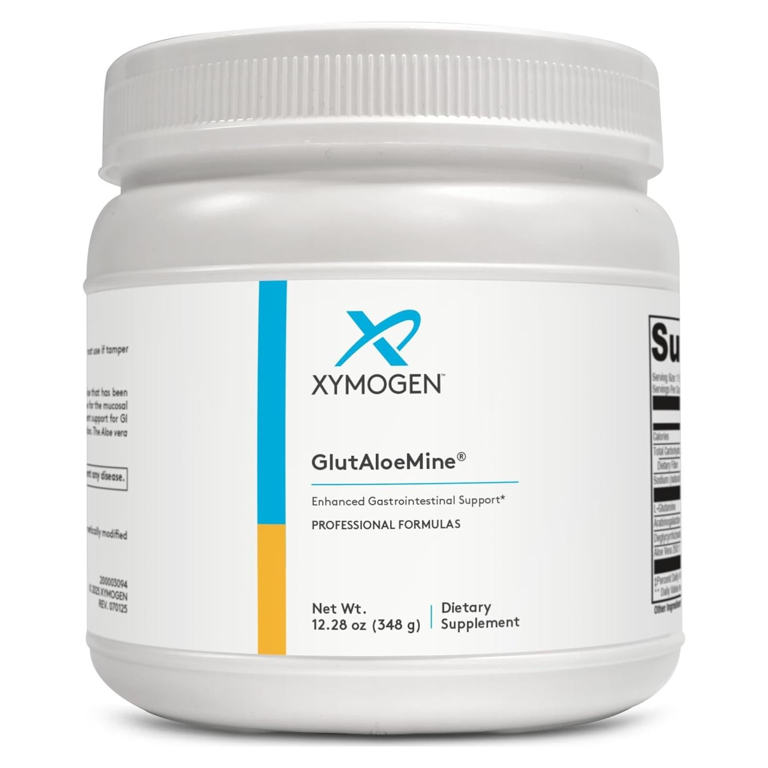 XYMOGEN GlutAloeMine 348.67 g - Polvo de L Glutamina Digestivo