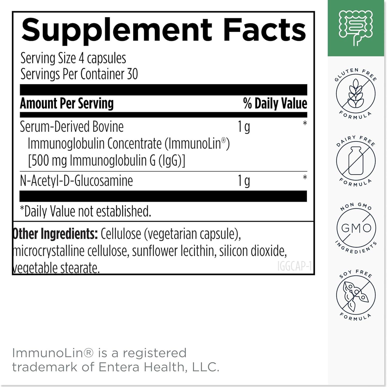 Suplemento Intestinal IgGI Shield DFH - 120 Cápsulas Inmunoglobulina G