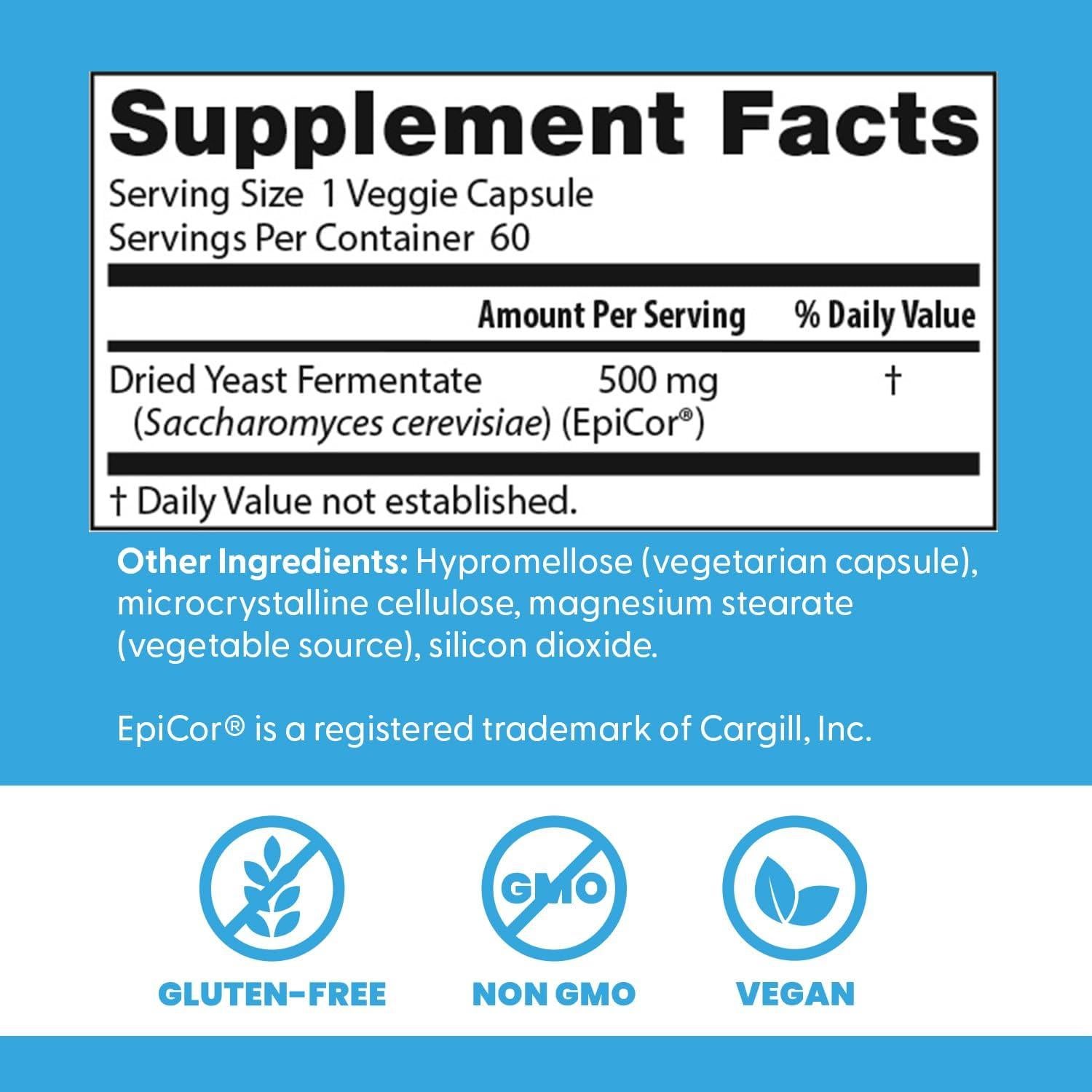 Suplemento Inmunológico Doctor's Best EpiCor 60 Cápsulas Veganas