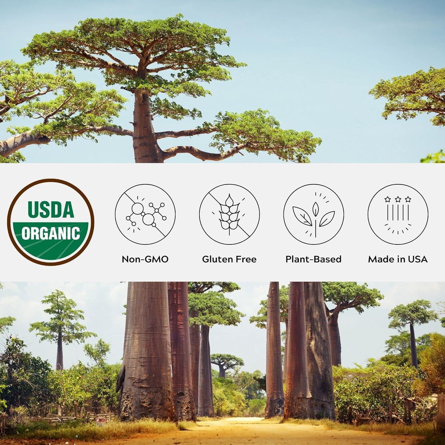 Polvo de Baobab Orgánico WAAYB 125g - Comercio Justo, Vegano