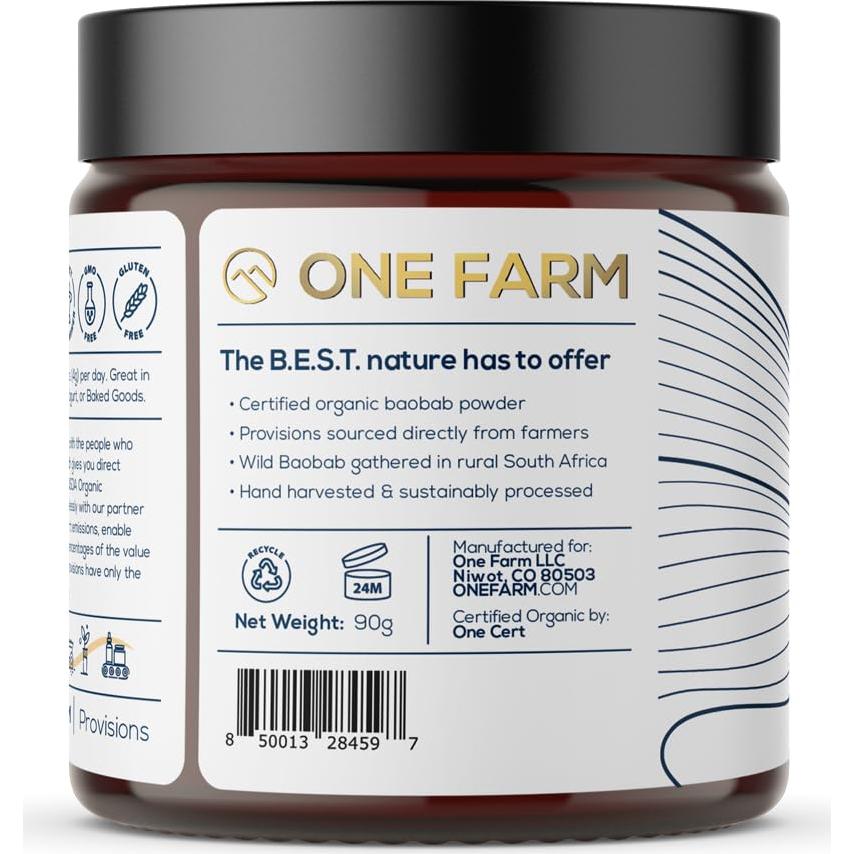 Polvo de Baobab Orgánico WAAYB 125g - Comercio Justo, Vegano