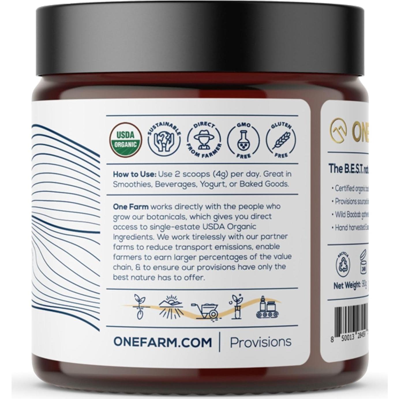 Polvo de Baobab Orgánico WAAYB 125g - Comercio Justo, Vegano