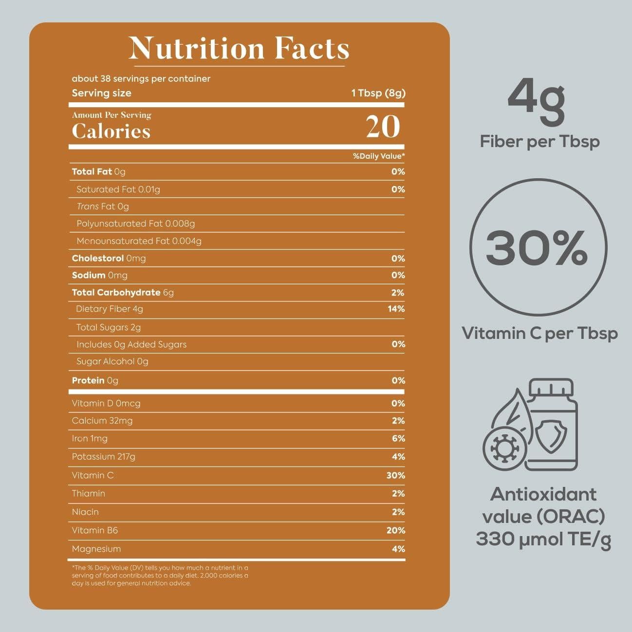Polvo de Baobab Orgánico Merin Kind 300 g - Suplemento Prebiótico