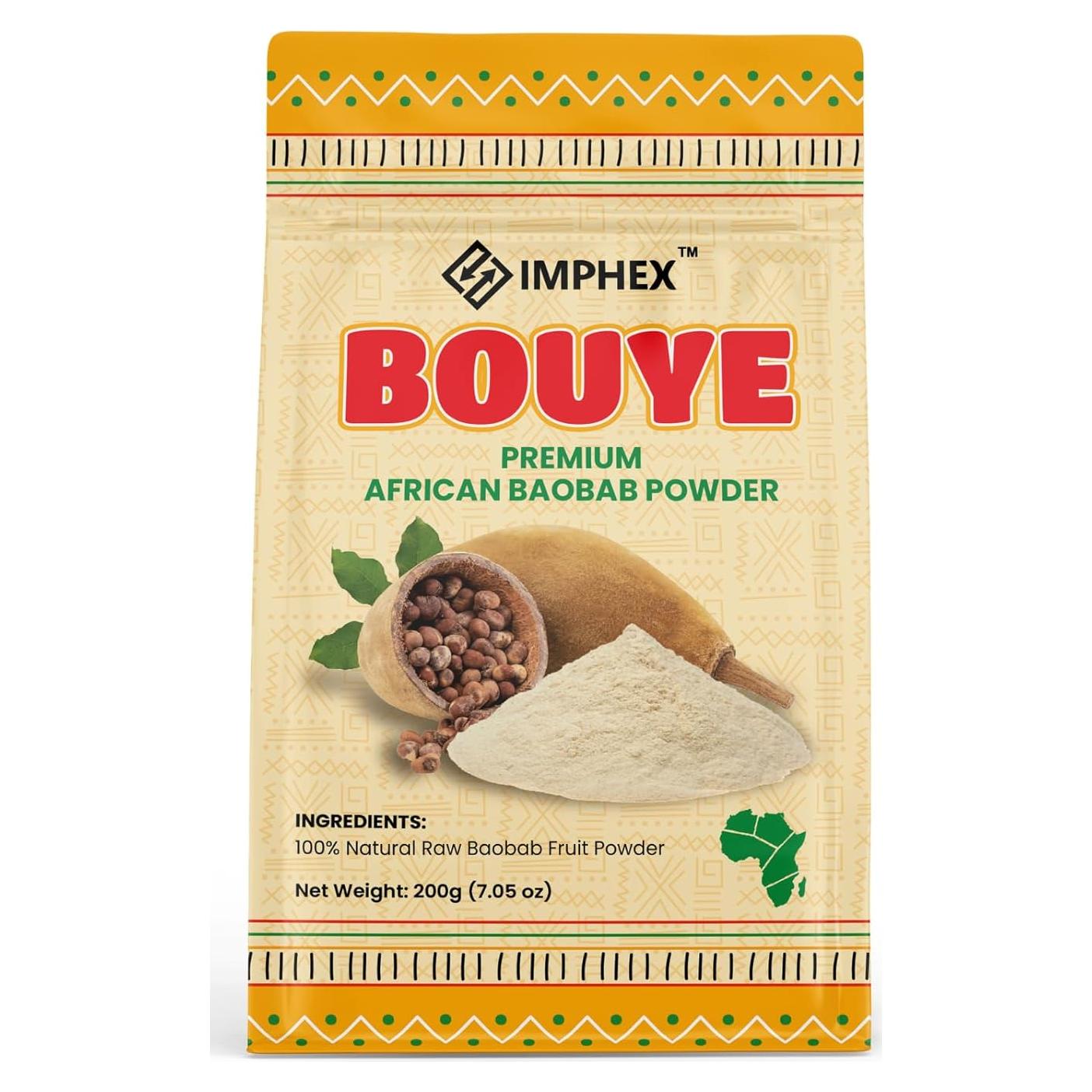 Polvo de Baobab Imphex 200g | 100% Natural y Crudo | Senegal