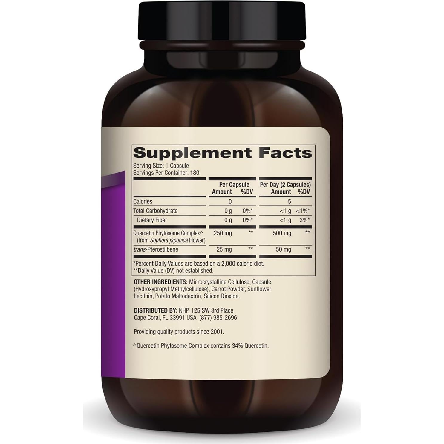 Suplemento Inmunológico Dr. Mercola Quercetina 500 mg - 180 Cápsulas