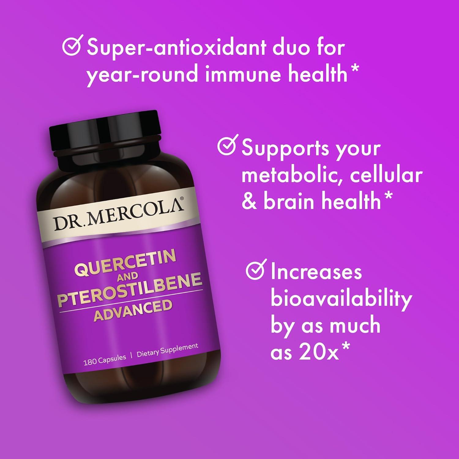 Suplemento Inmunológico Dr. Mercola Quercetina 500 mg - 180 Cápsulas