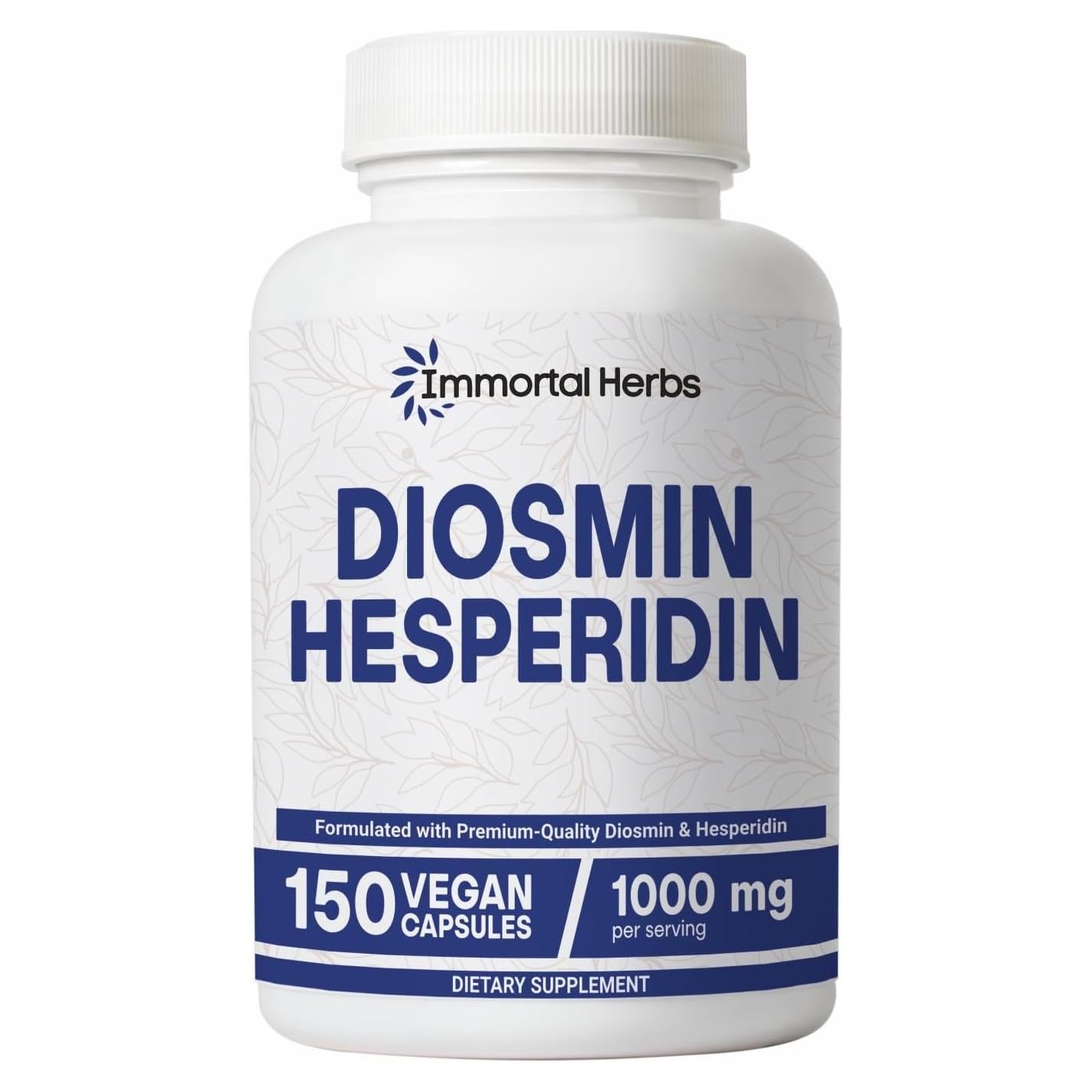 Complejo Diosmina Hesperidina 1000mg Immortal Herbs 150 Cápsulas Veganas