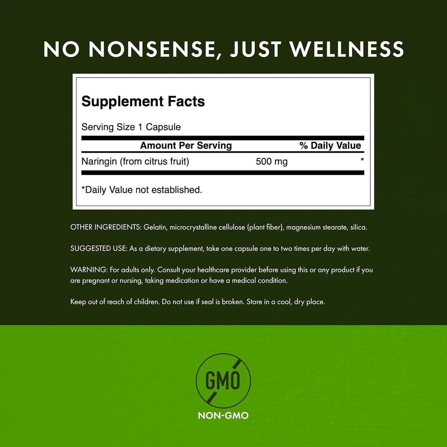 Swanson Naringin 500 mg 60 Cápsulas x2 - Antioxidante Natural