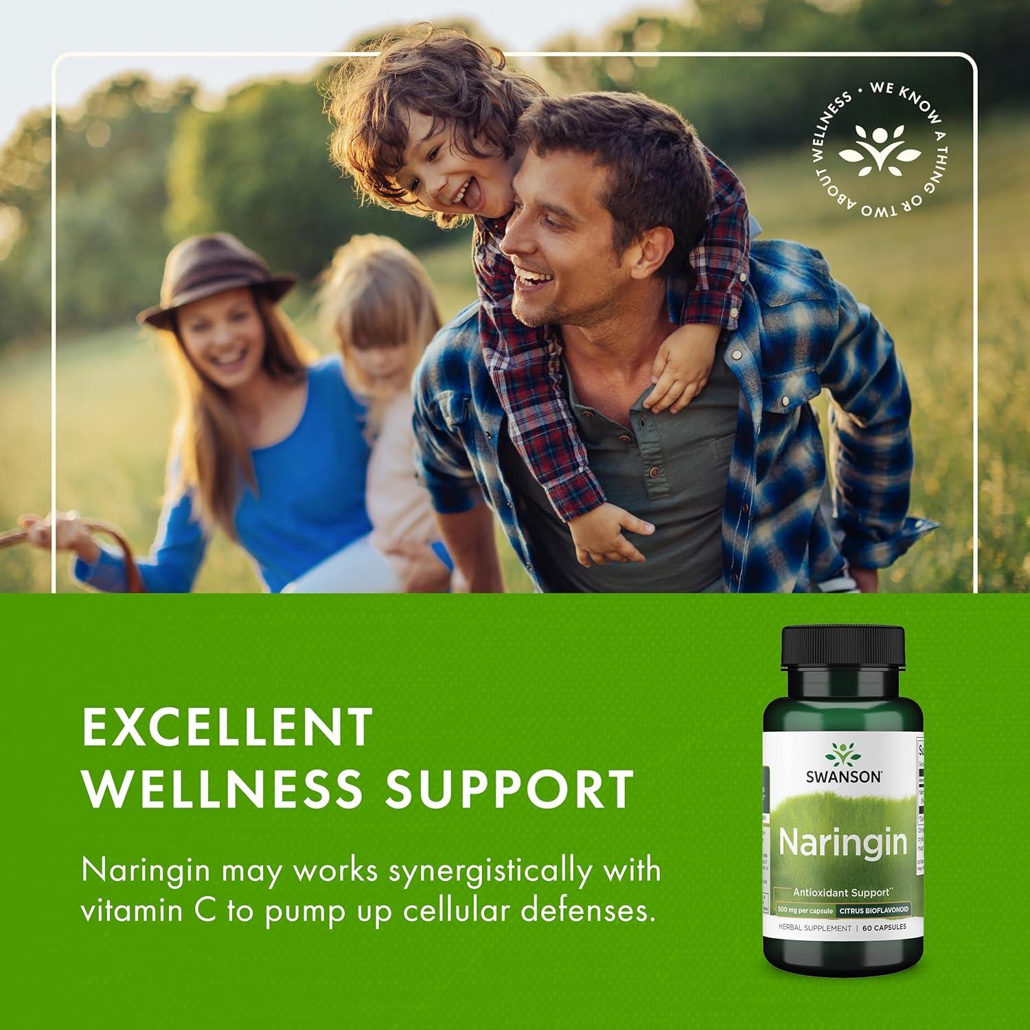 Swanson Naringin 500 mg 60 Cápsulas x2 - Antioxidante Natural