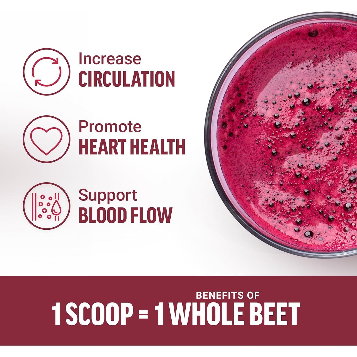 Polvo de Remolacha Orgánica Force Factor 450g Vegano Sin Sabor