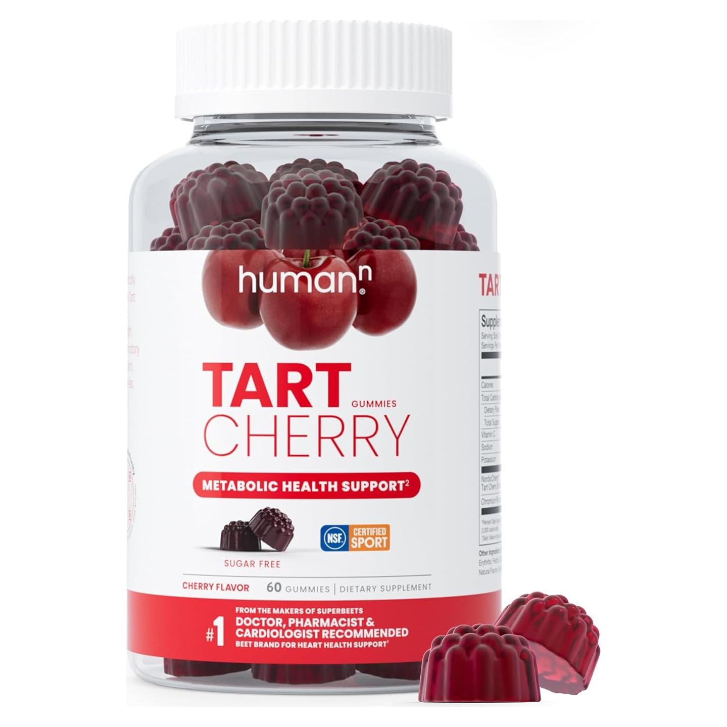 Gomitas de Cereza Ácida HumanN - Antioxidante Vegano 60 Unidades