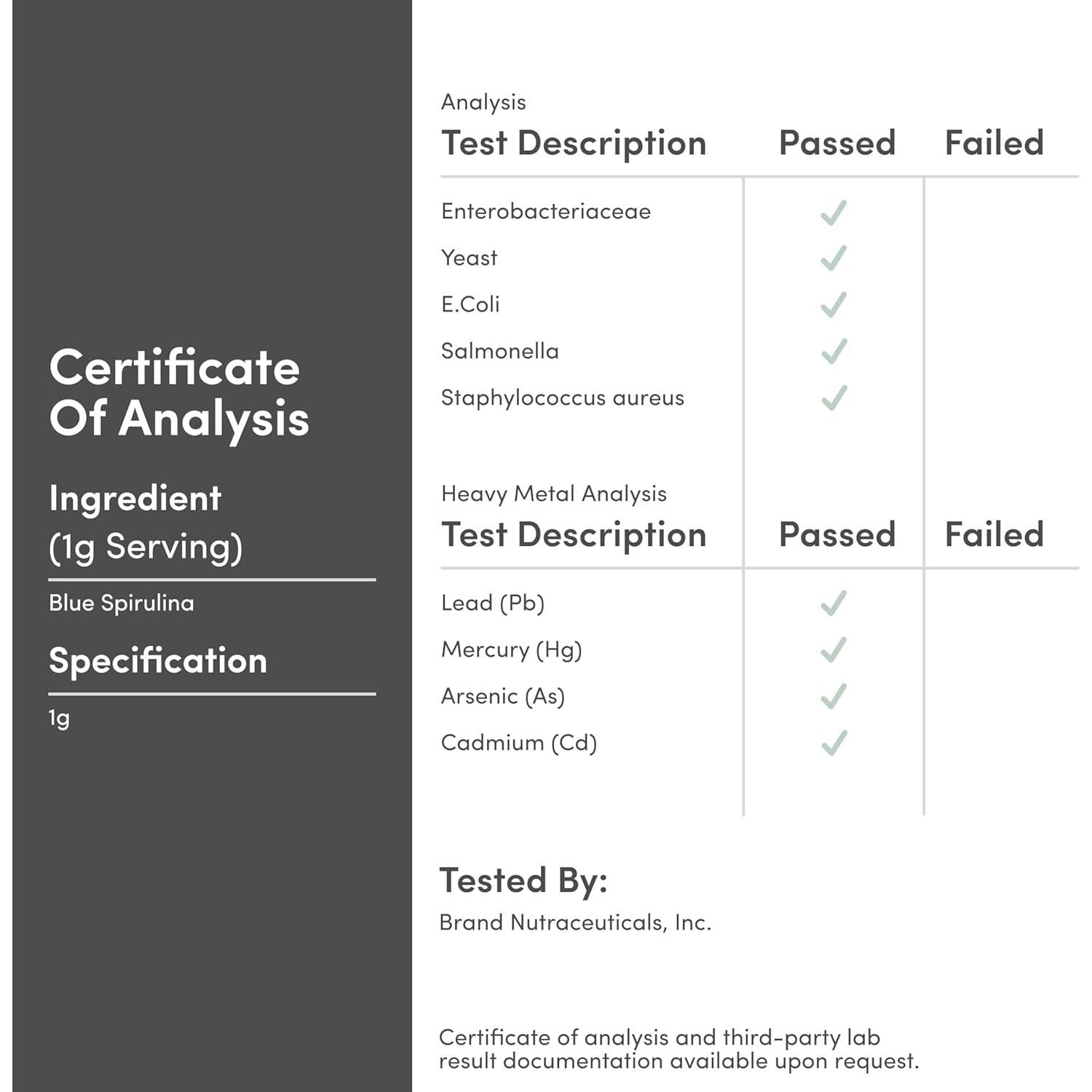 Polvo de Espirulina Azul Double Wood 30g - 35% Ficocianina