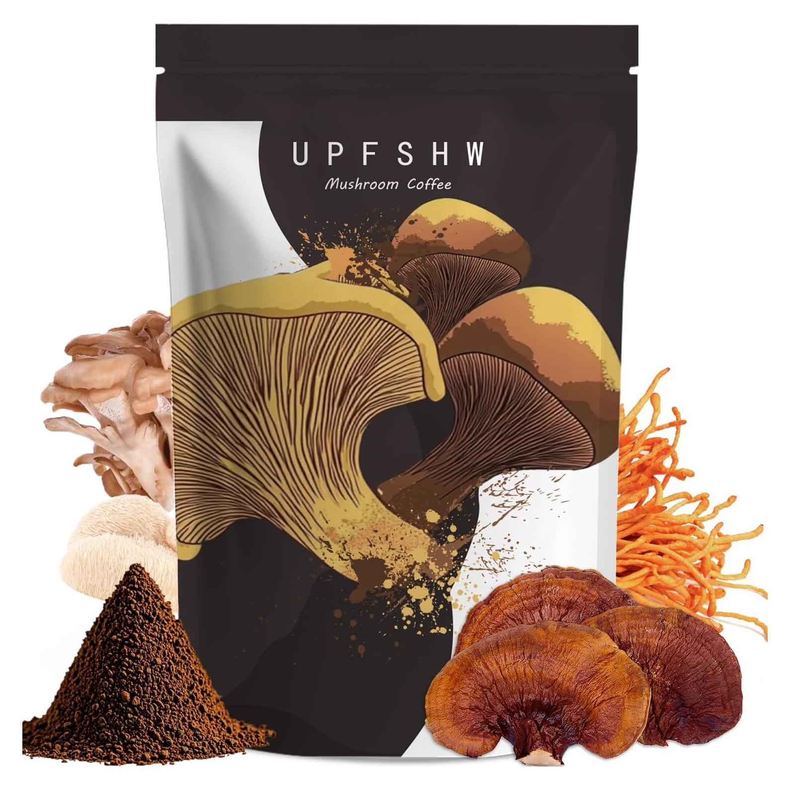 Café Instantáneo Orgánico de Champiñones UPFSHW 30 Porciones