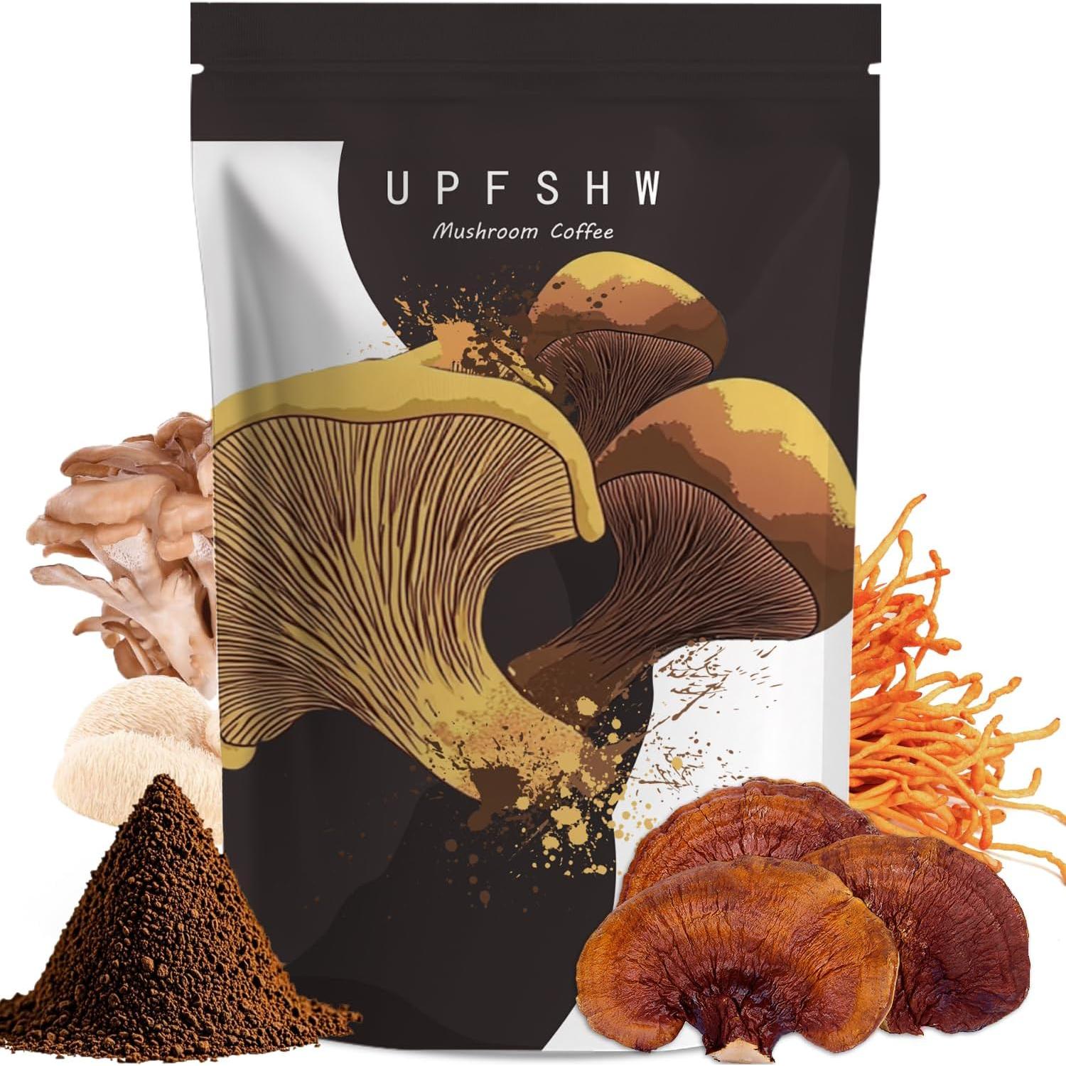 Café Instantáneo Orgánico de Champiñones UPFSHW 30 Porciones