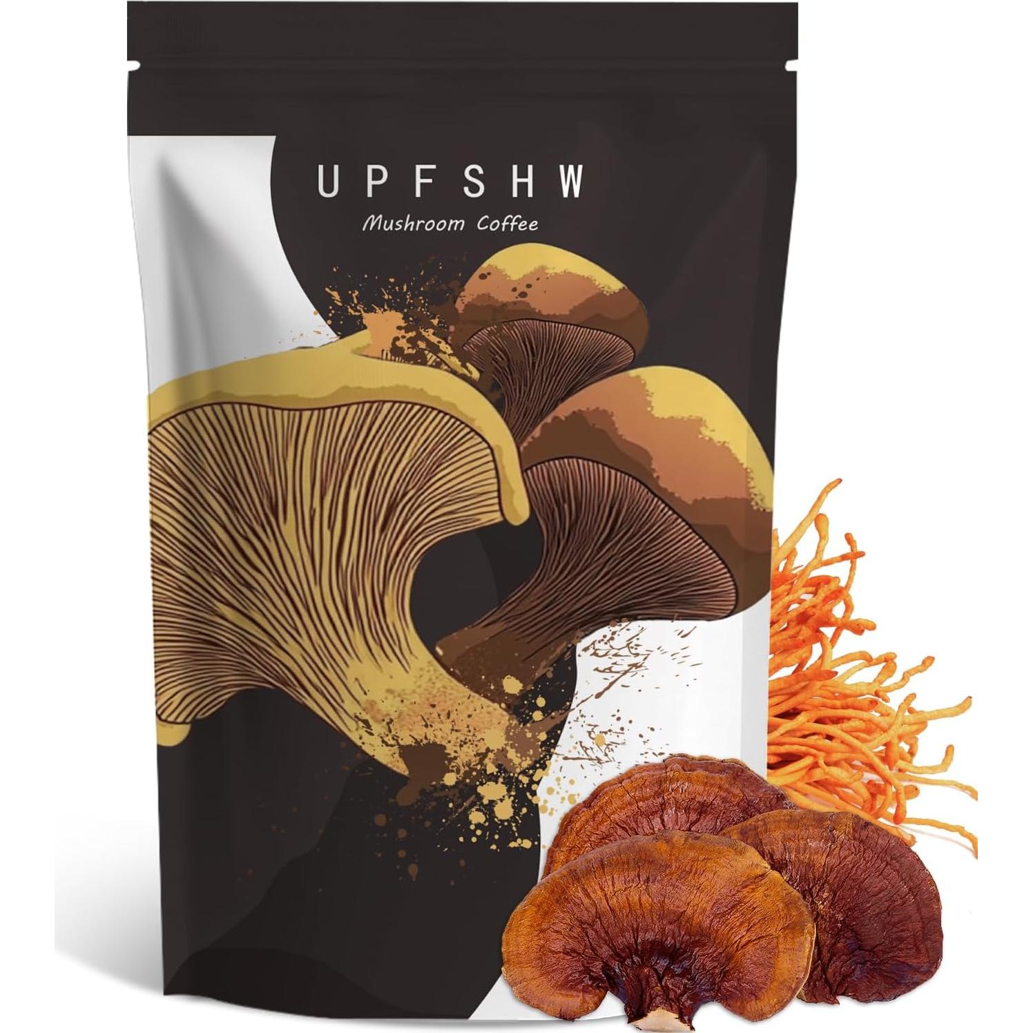 Café Instantáneo Orgánico de Champiñones UPFSHW 30 Porciones