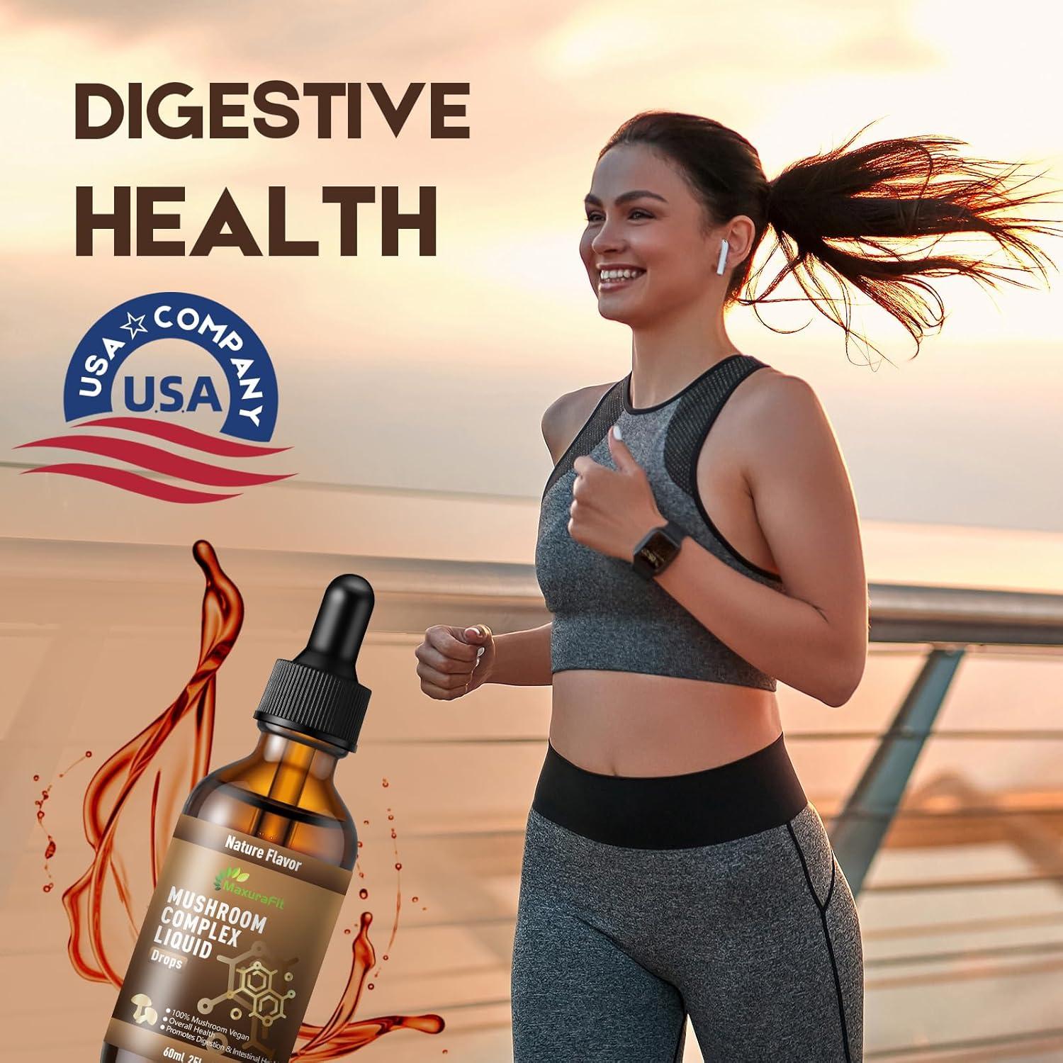 Suplemento Líquido de Hongos 7 en 1 MaxuraFit 120 Porciones