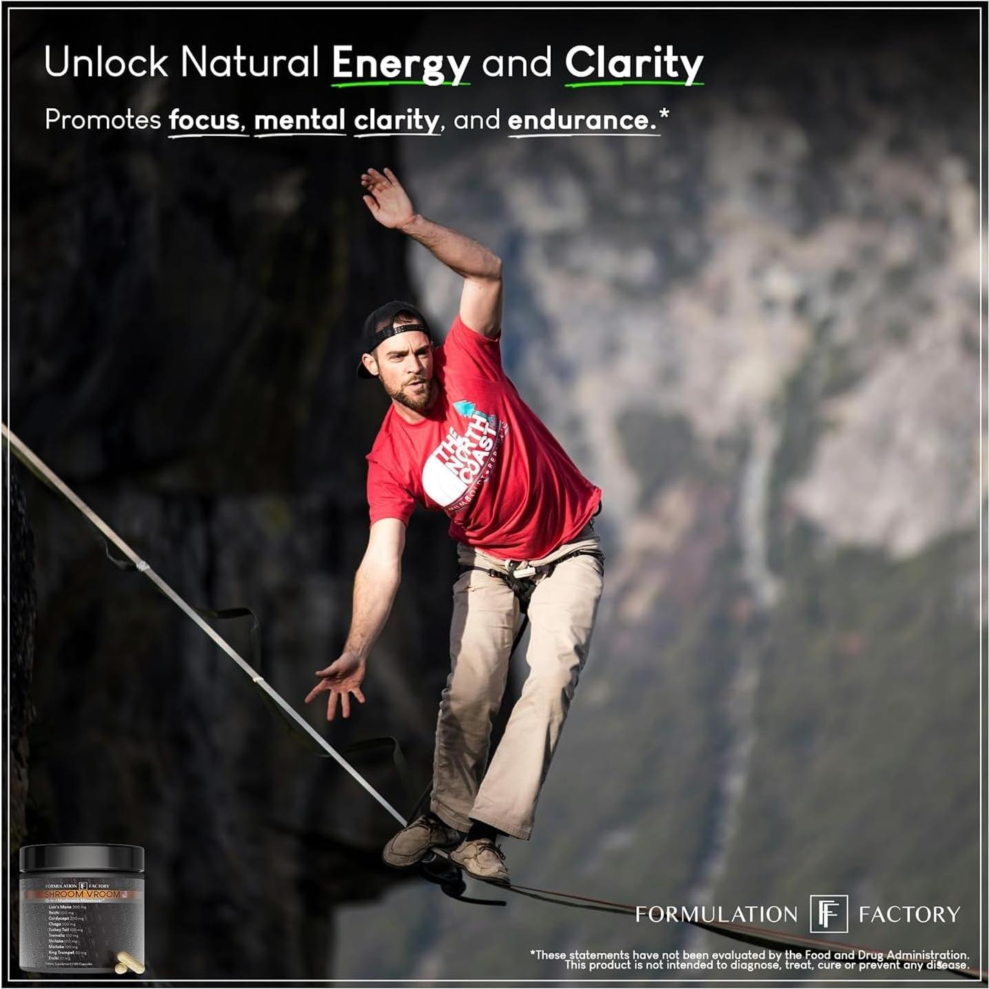 Suplemento de Champiñones 10-en-1 Shroom Vroom 360 Cápsulas