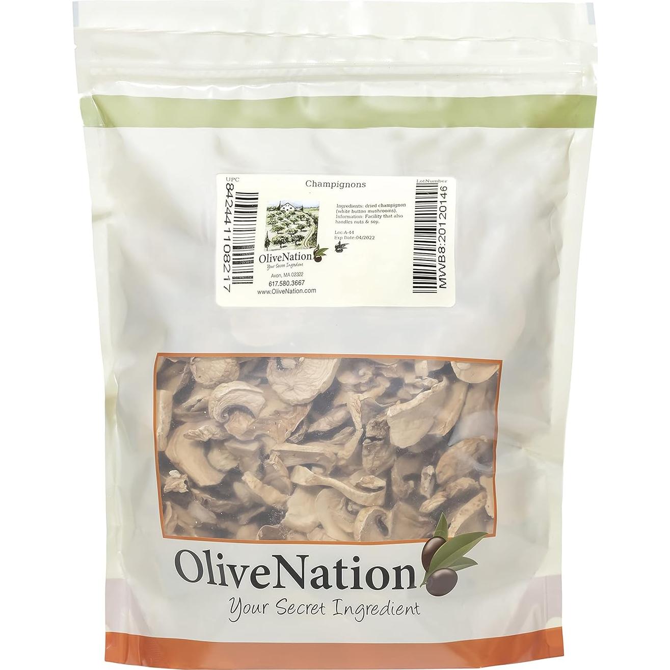 Champiñones Secos OliveNation 227 g - Blancos Rehidratables