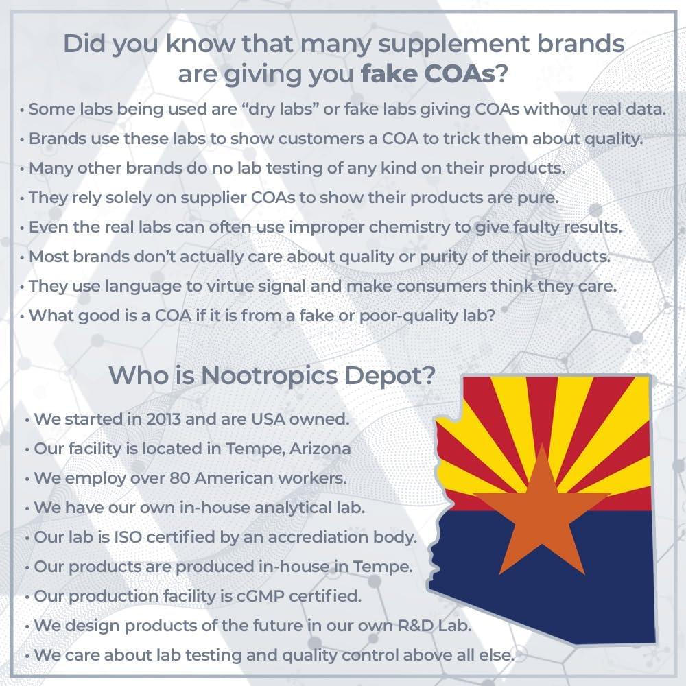 Cápsulas de Hongo Jelly Blanco Nootropics Depot 500mg 60 Unidades