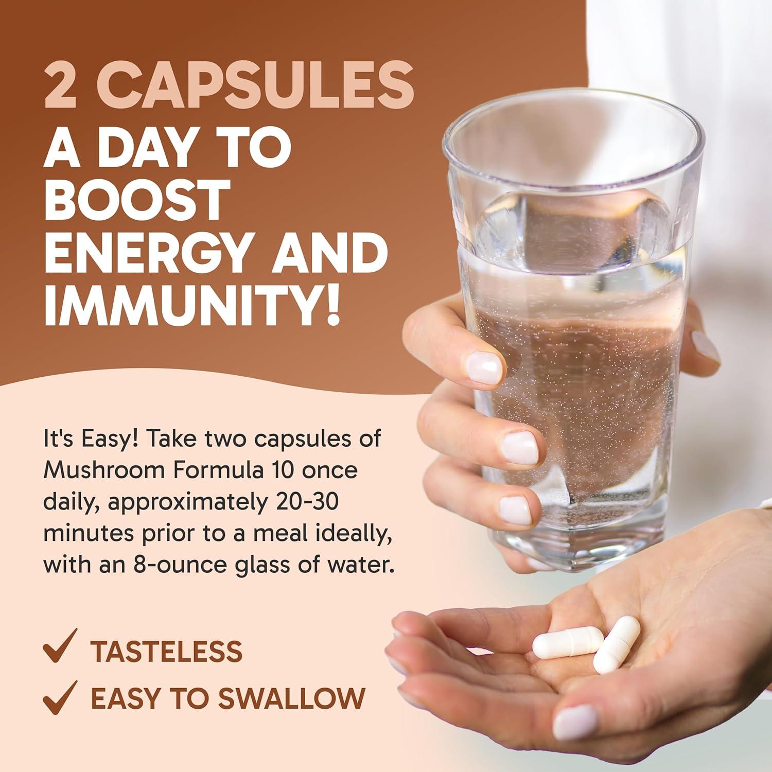 Suplemento Nootrópico Efectos Clínicos - 60 Cápsulas de Hongos