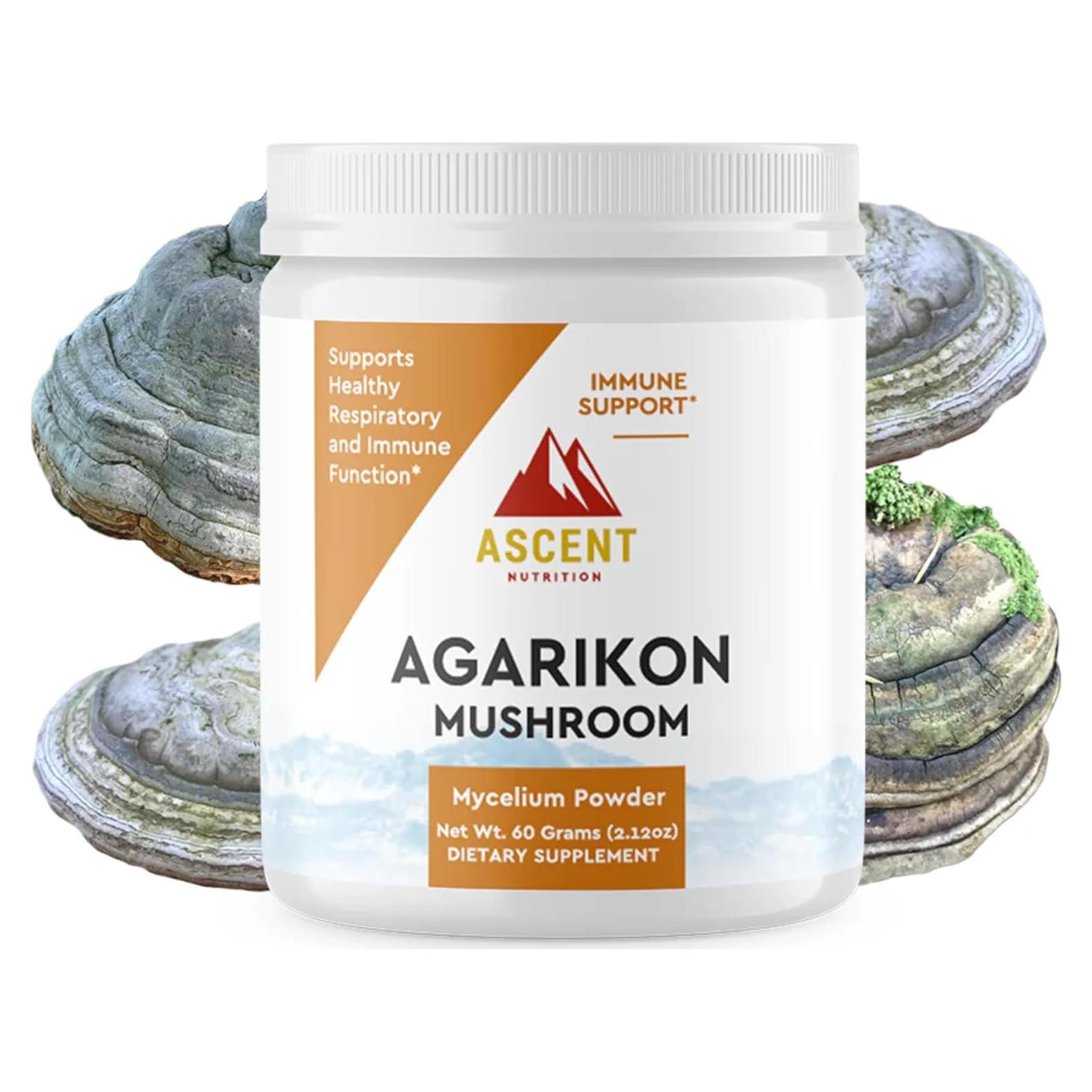 Polvo de Hongo Agarikon Orgánico Ascent Nutrition 30 Porciones