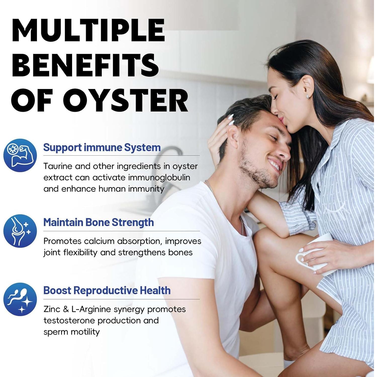 Suplemento de Ostra OnHeal 500mg - 60 Tabletas Naturales