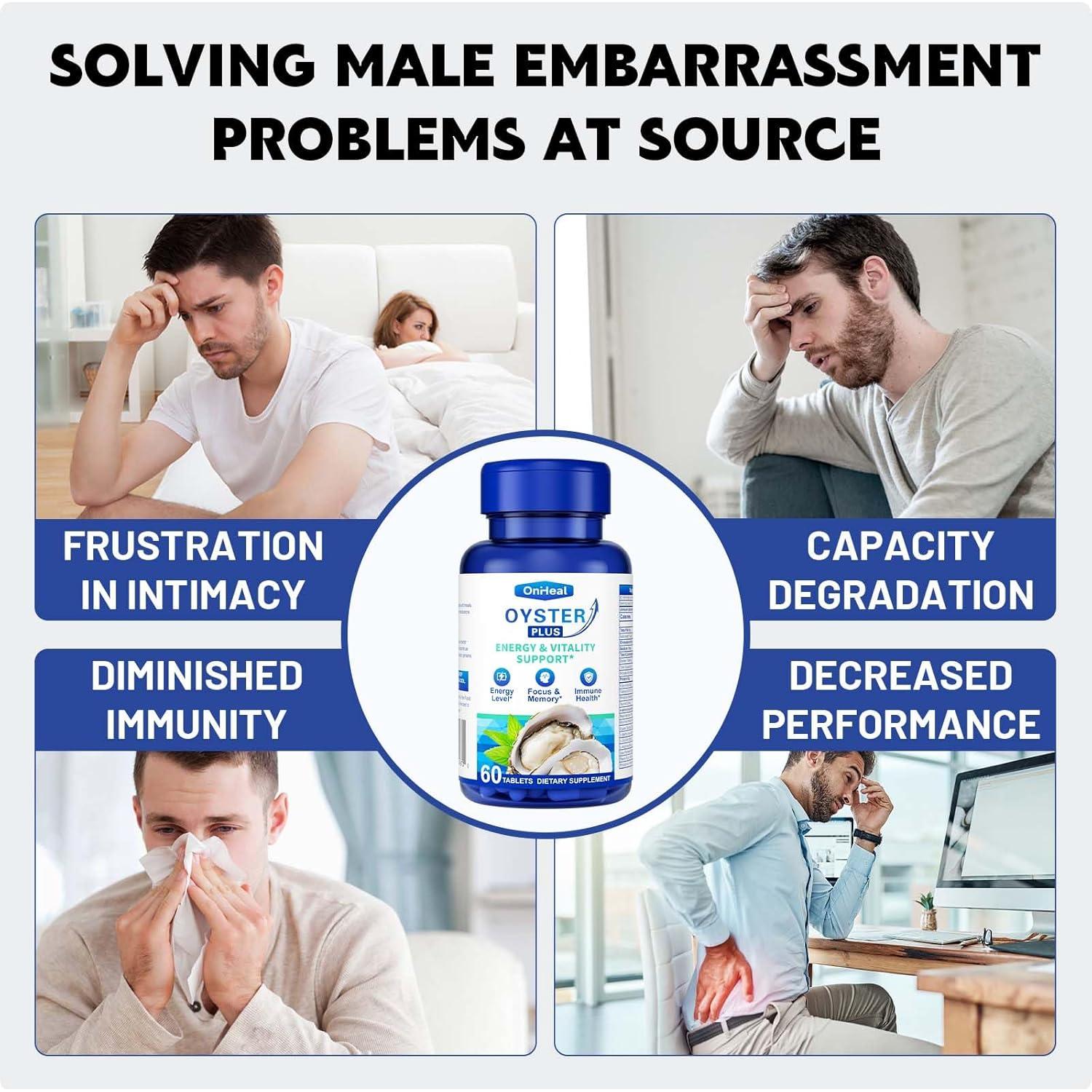 Suplemento de Ostra OnHeal 500mg - 60 Tabletas Naturales