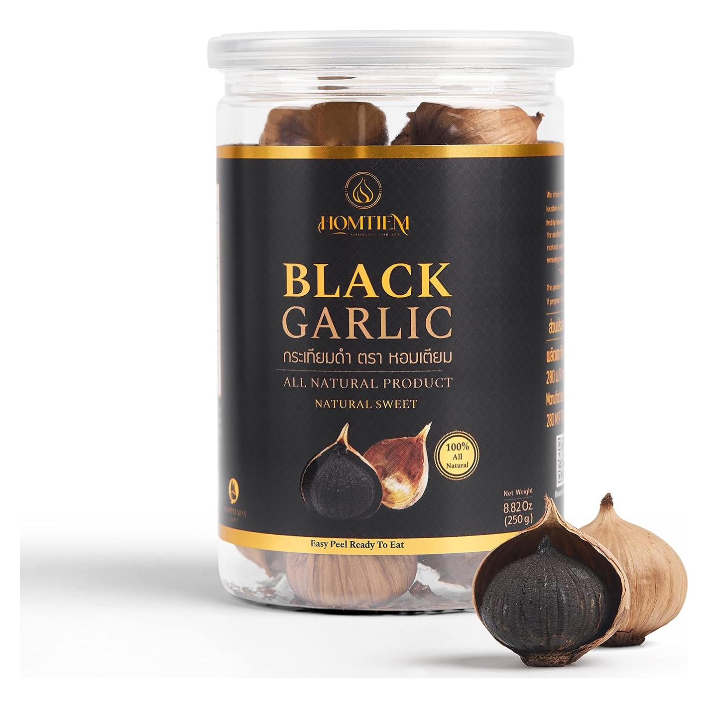Ajo Negro Homtiem 250g Entero Fermentado, Superalimento Saludable