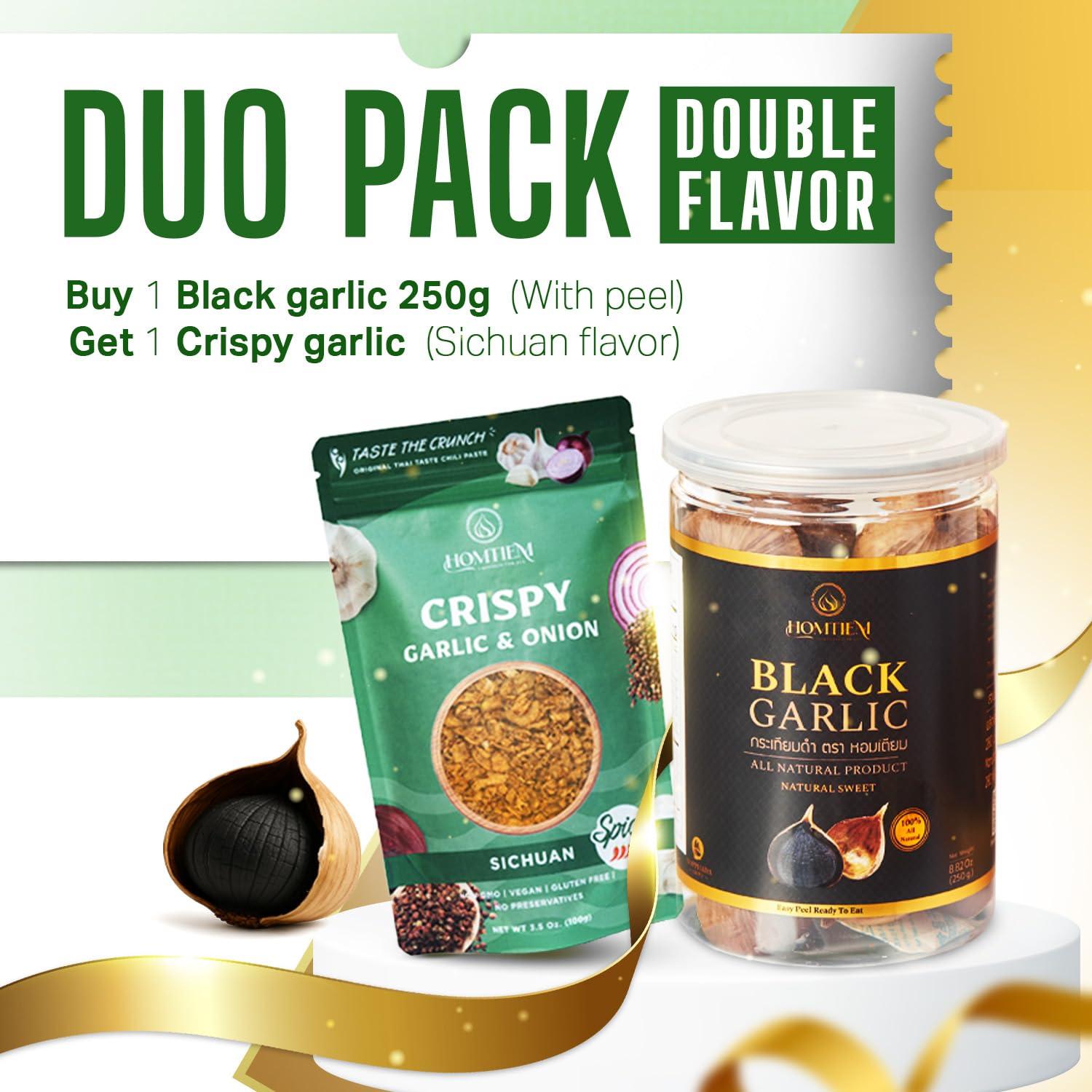 Ajo Negro Homtiem 250g Entero Fermentado, Superalimento Saludable