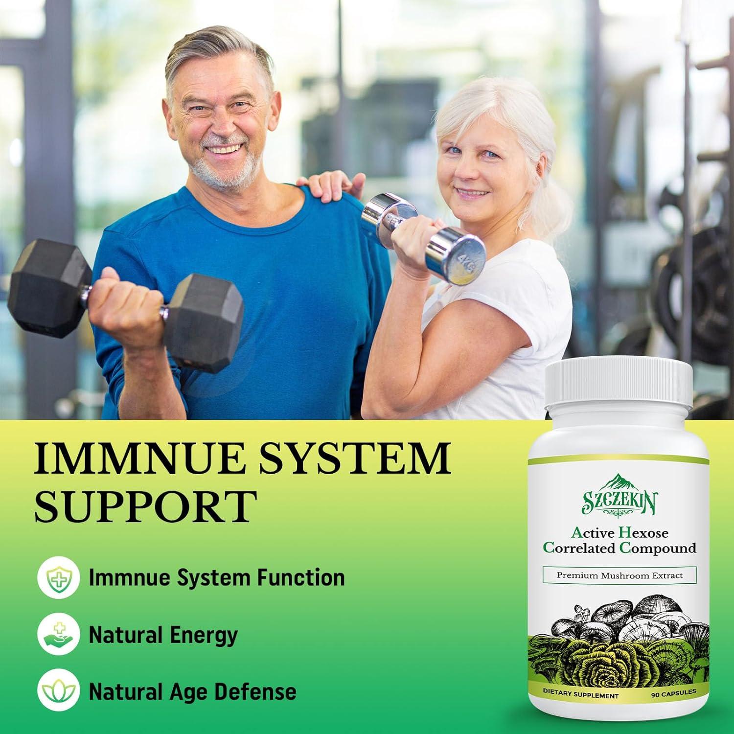 Suplemento Inmunológico Hexosa Activa 1500 mg SZCZEKIN 90 Cápsulas Veganas