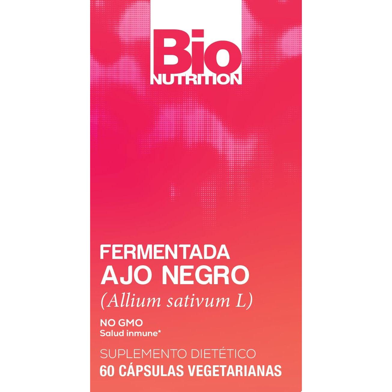 Ajo Negro Fermentado Bio Nutrition - 60 Cápsulas Vegetarianas