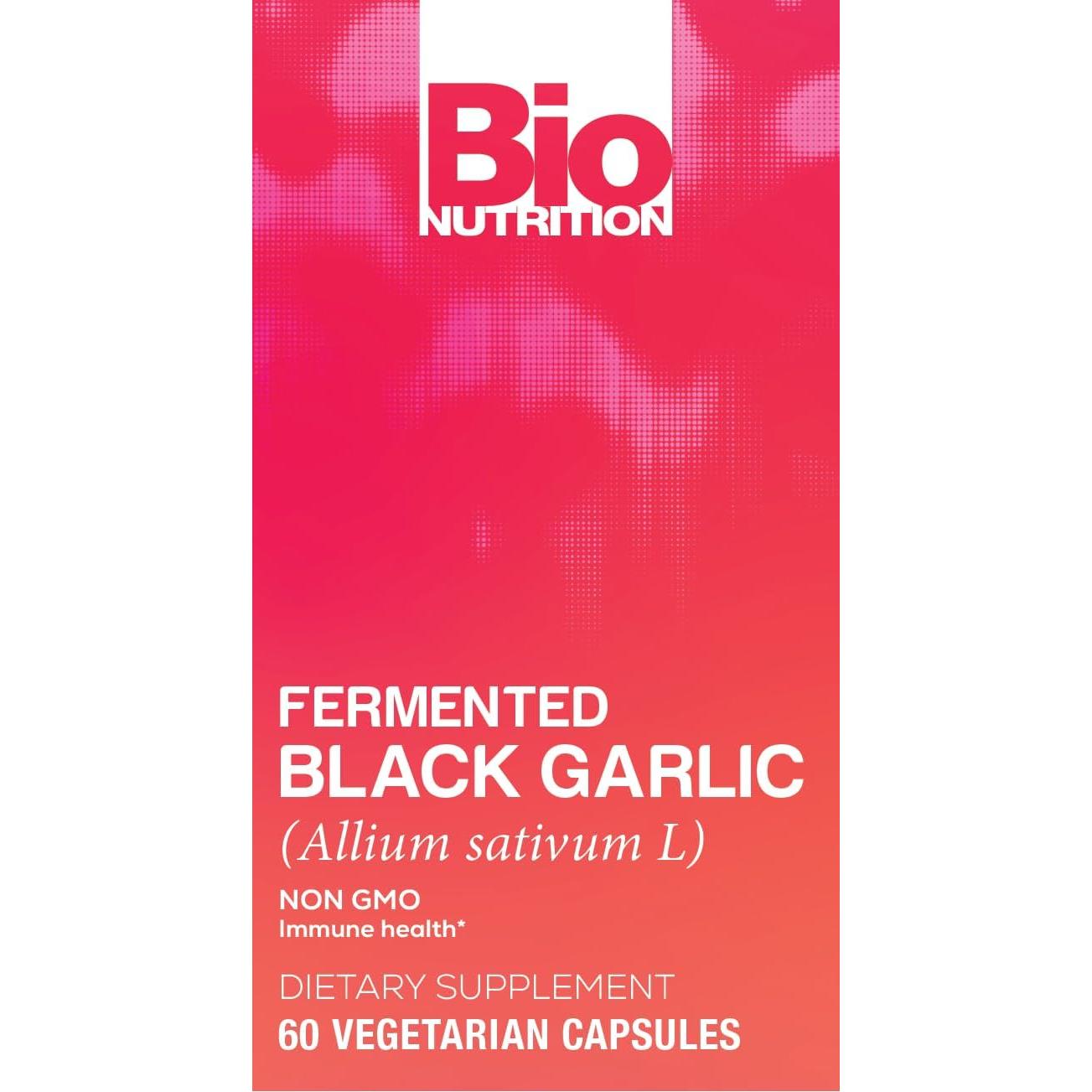 Ajo Negro Fermentado Bio Nutrition - 60 Cápsulas Vegetarianas