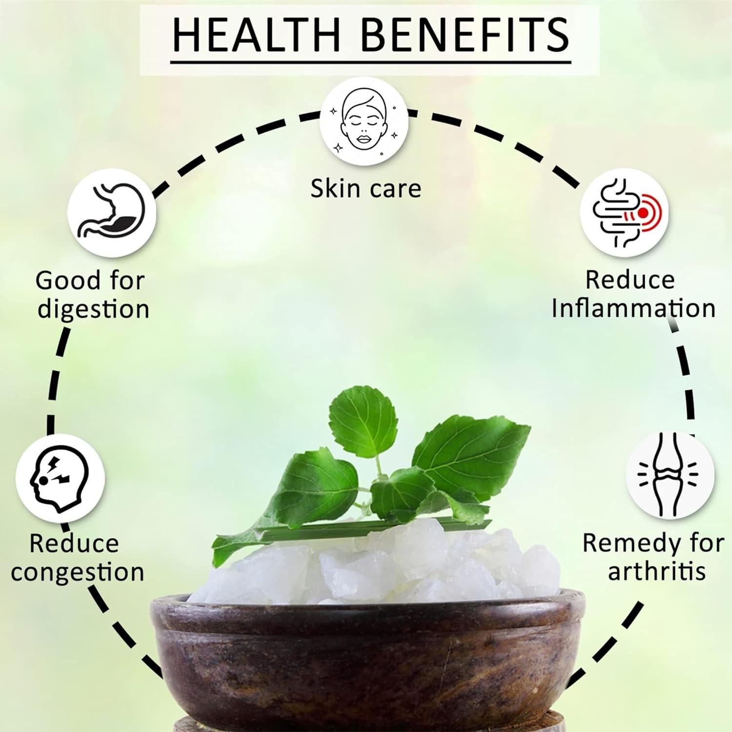 Tabletas de Alcanfor Natural Ancient Veda 100g - Aromaterapia