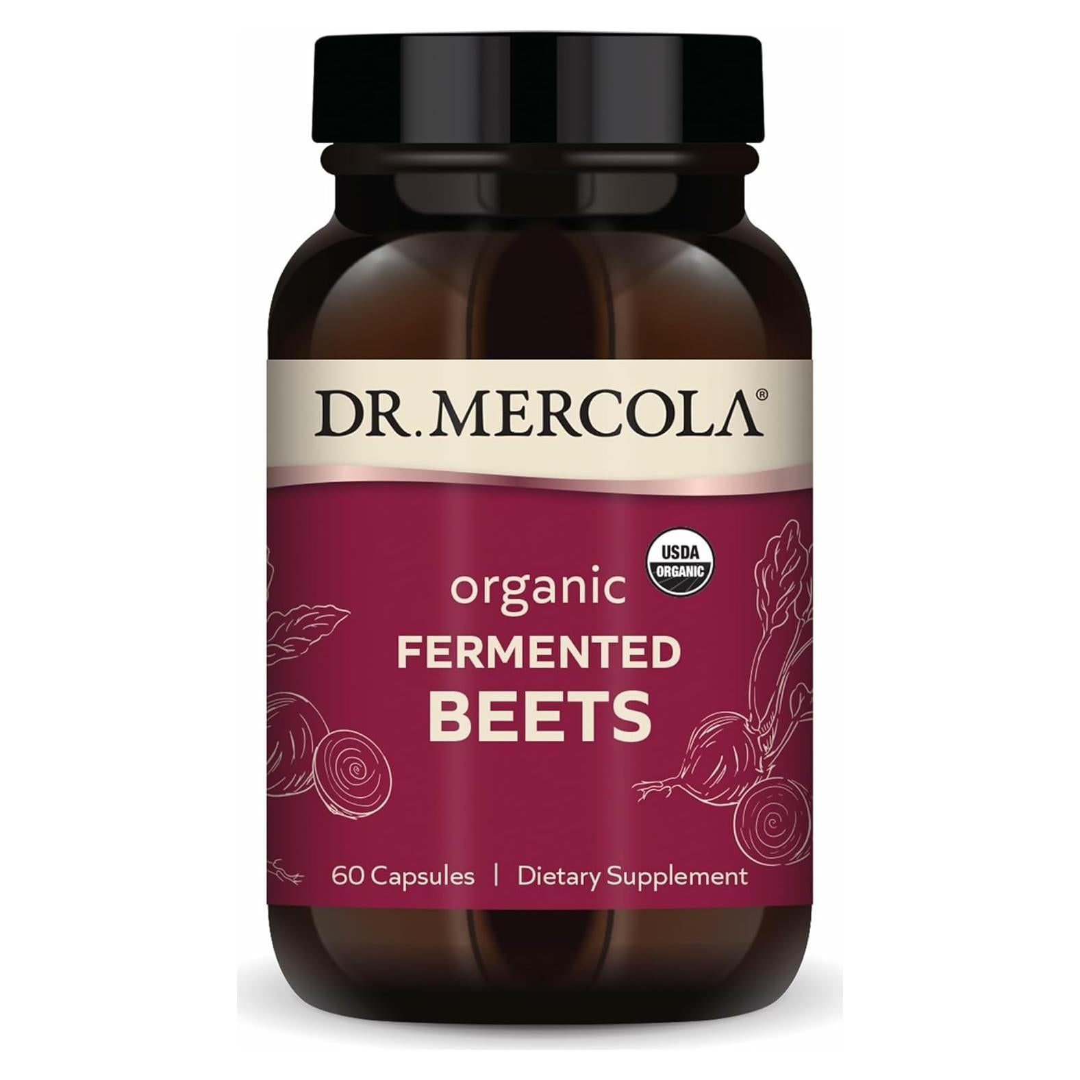 Remolachas Fermentadas Orgánicas Dr. Mercola - 60 Cápsulas