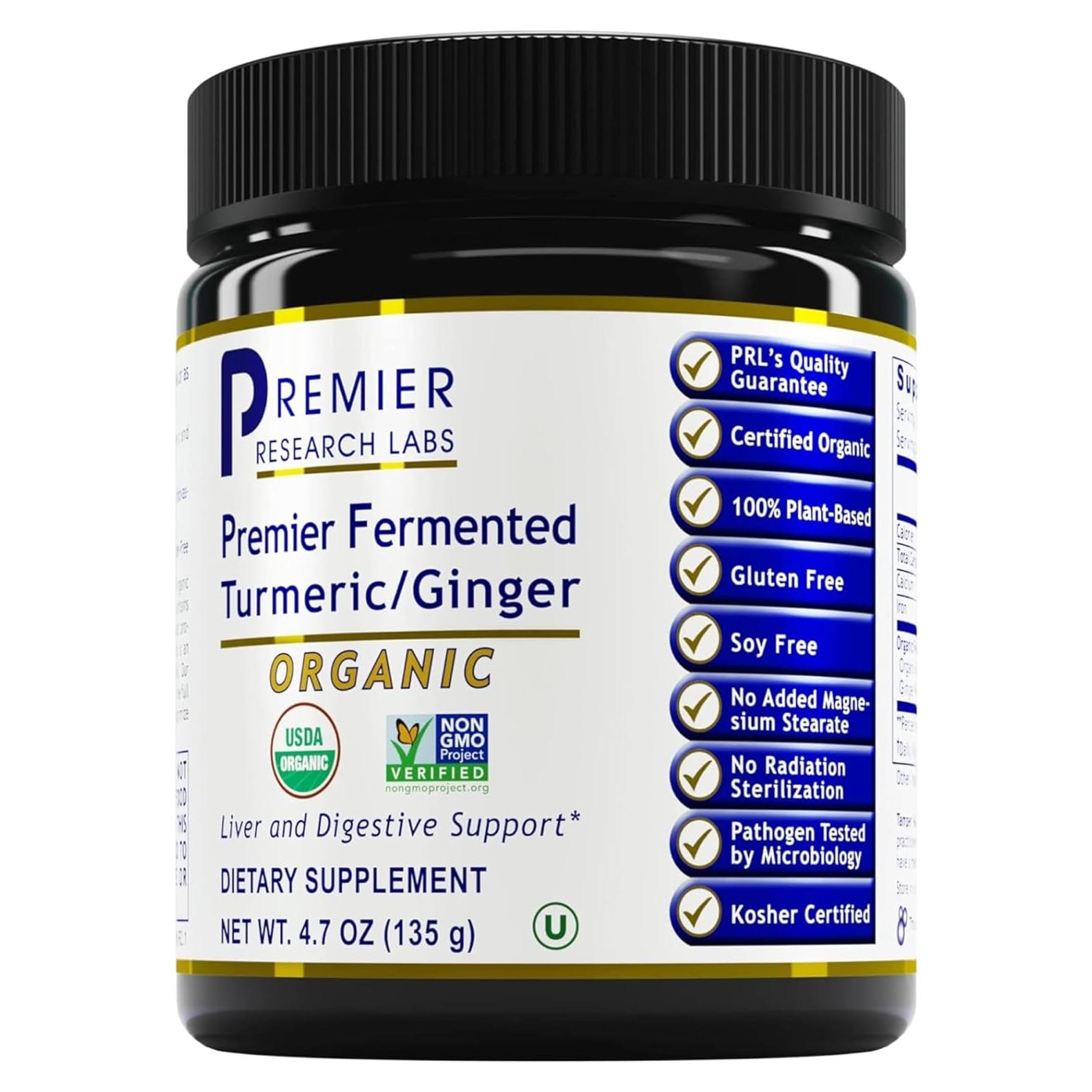 Suplemento de Cúrcuma y Jengibre Fermentado Premier 133.2 g