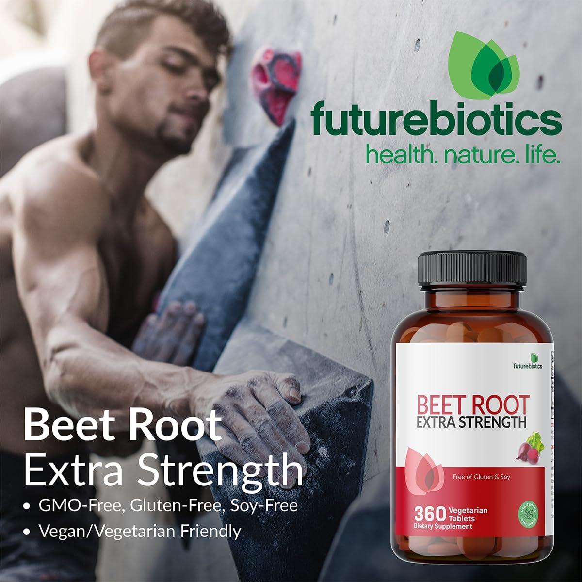 Futurebiotics Extracto de Remolacha Extra Fuerte 120 Tabletas Veganas