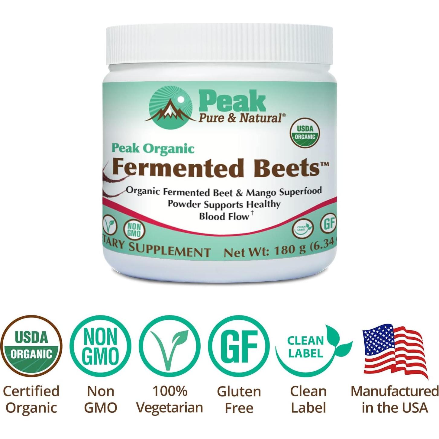 Polvo de Remolacha Fermentada Orgánica Pico 254g - Superfood