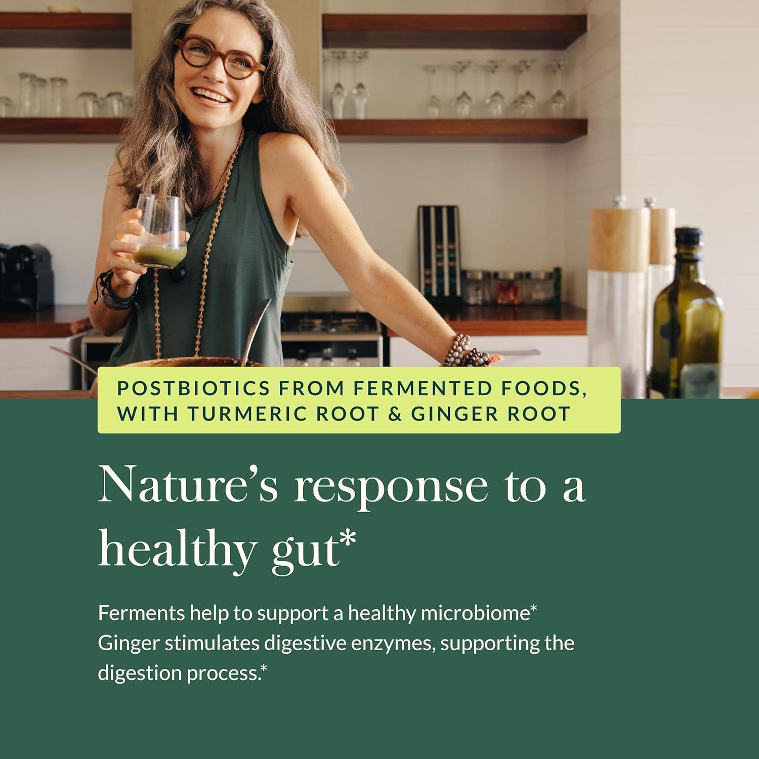 Suplemento Digestivo Gaia Herbs Jengibre-Cúrcuma 60 Cápsulas Veganas